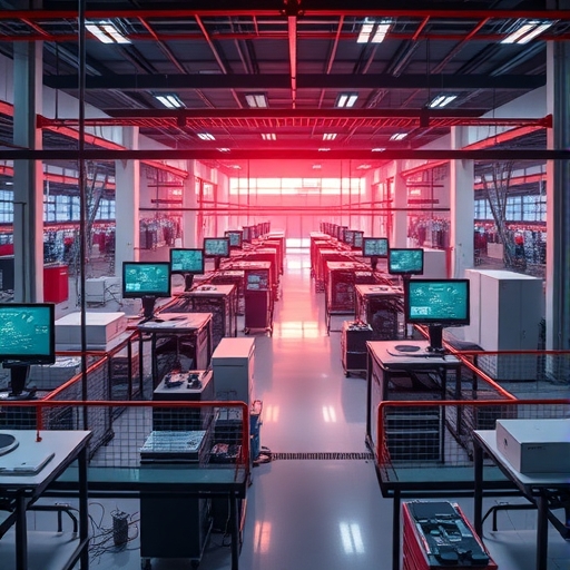 一座現代化的半導體工廠