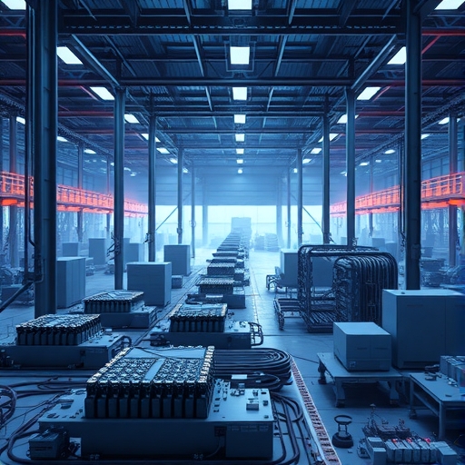 一座現代化的半導體工廠