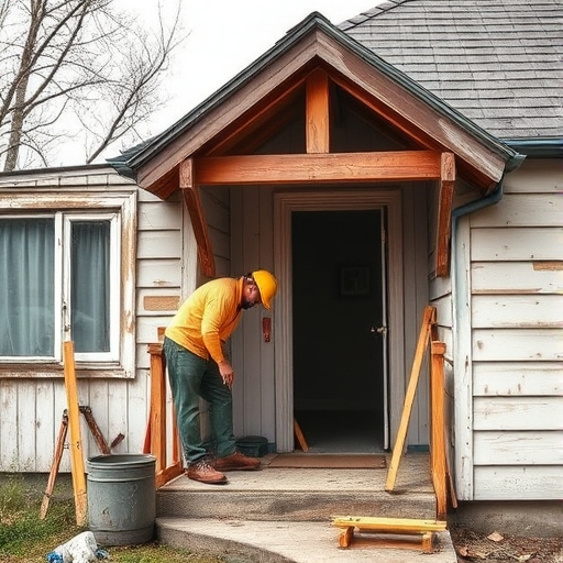 一位男子正在街頭交易股票
