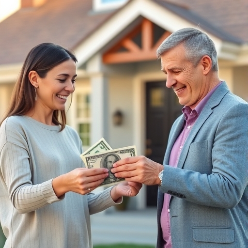 父母資助子女購屋的情景