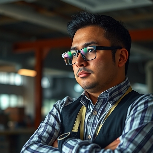 一位員工在思索未來