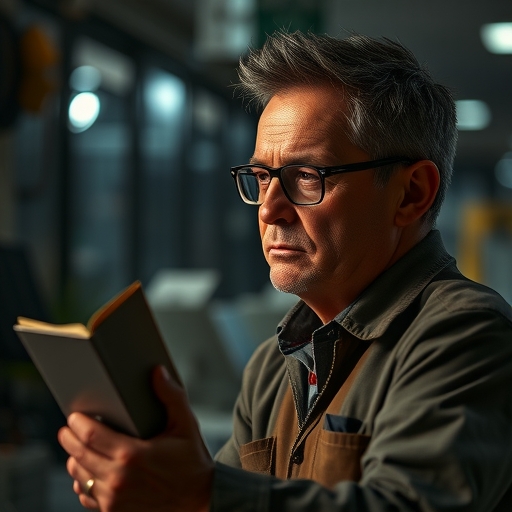 一位工人仔細考慮未來