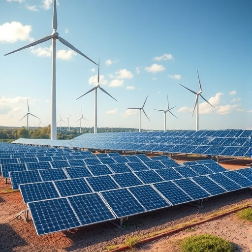 全球再生能源分佈示意圖