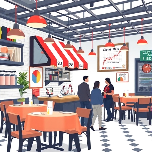 餐廳市場分析圖表