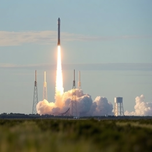 火箭從卡納維拉爾角升空的瞬間