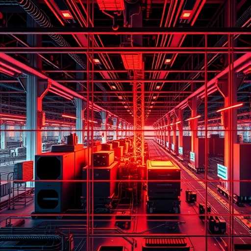 半導體製造廠內的高科技設備