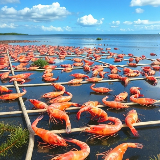 美國蝦業操作現場