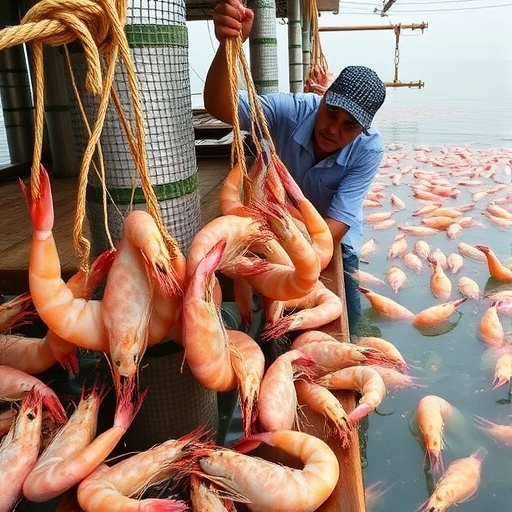 美國蝦業收成過程