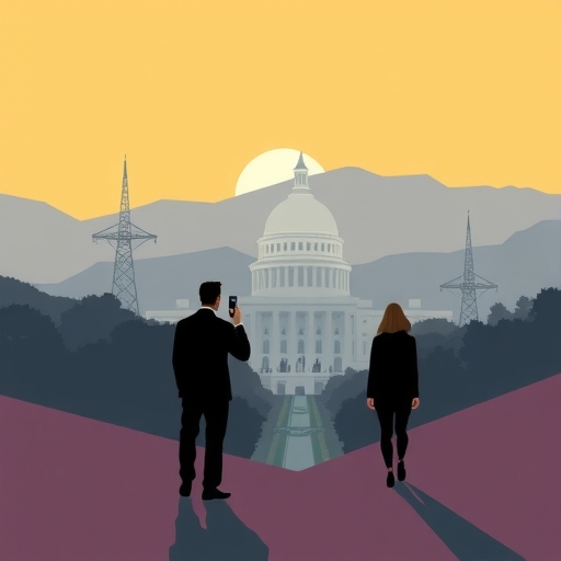 黃仁勳在華盛頓進行政治斡旋的會議場景