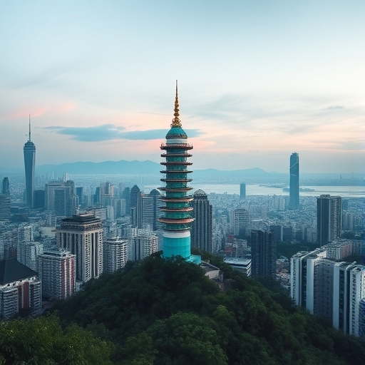 台南市的天際線