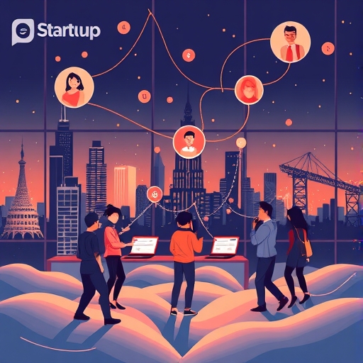 一位男子正在街頭交易股票