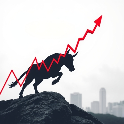 一位男子正在街頭交易股票