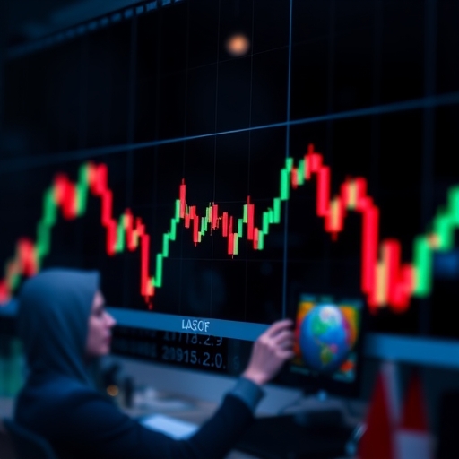 一位男子正在街頭交易股票