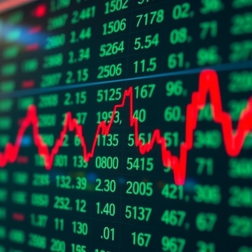 股市趨勢圖顯示市場波動