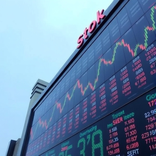 股市趨勢圖表顯示過度購買情況