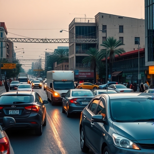 開羅擁擠的交通情況