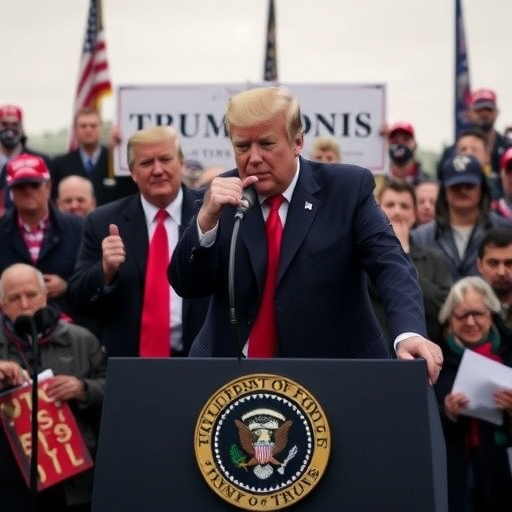 特朗普在辦公室簽署經濟干預法案