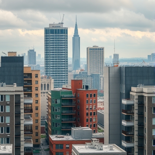 城市中失敗建築的景象