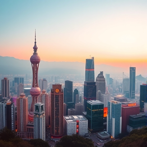 台北生動的城市景觀