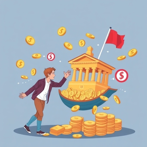 一位男子正在街頭交易股票