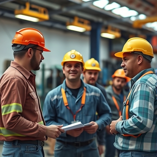 勞工正在討論他們的挑戰