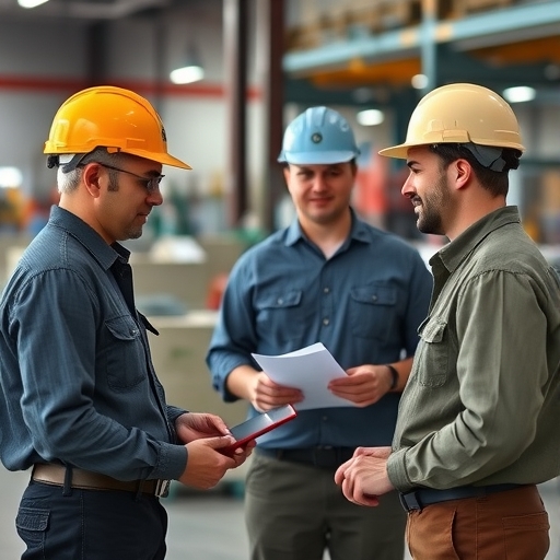 勞工正在討論他們的挑戰