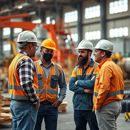 勞工正在討論他們的挑戰