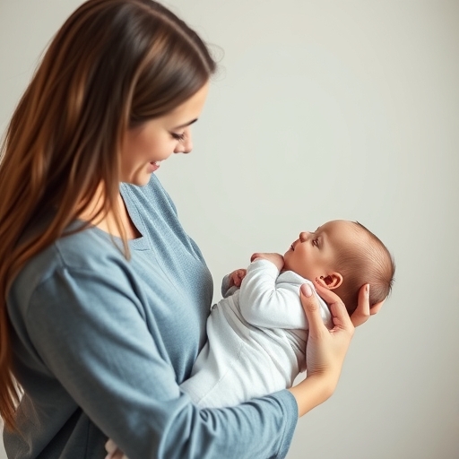 一對年輕夫妻抱著嬰兒