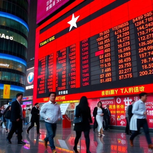 台灣股市上升的趨勢圖