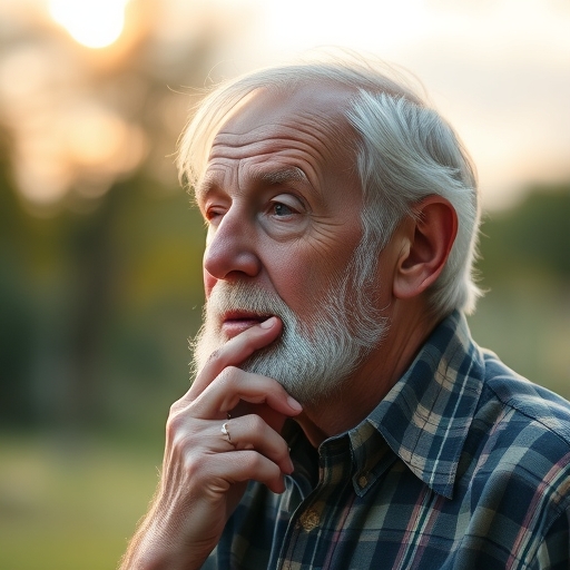 年長男子在退休後感到孤獨