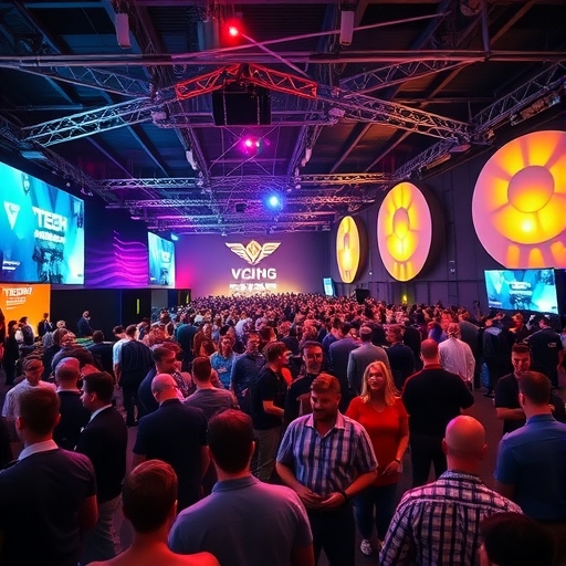 科技志工在活動中協作