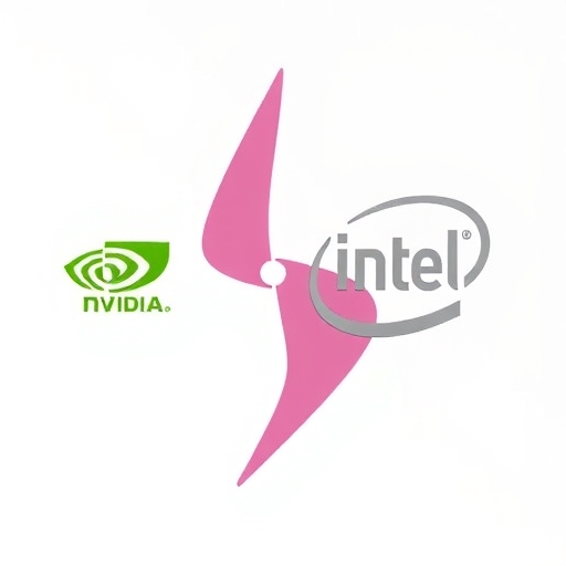 輝達與英特爾合作的示意圖