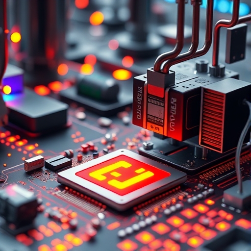 AI晶片製造過程的示意圖