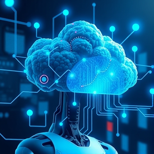 人工智慧雲端運算概念圖