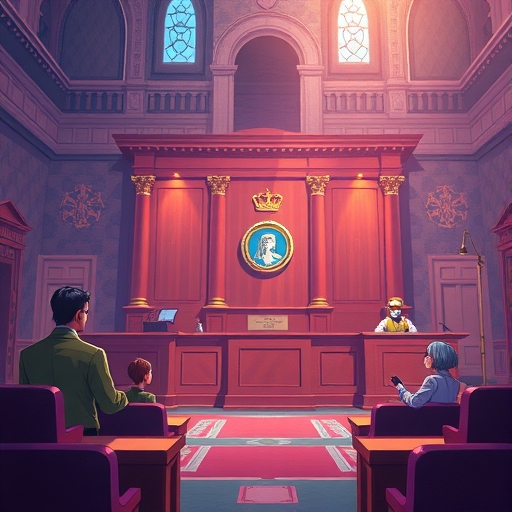 AI法庭戰鬥海報