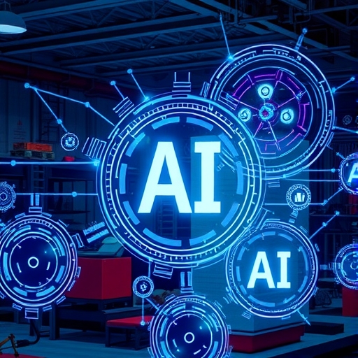 人工智慧產業轉型概念圖