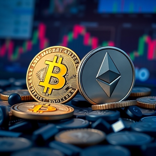 比特幣和以太幣的市場分析圖