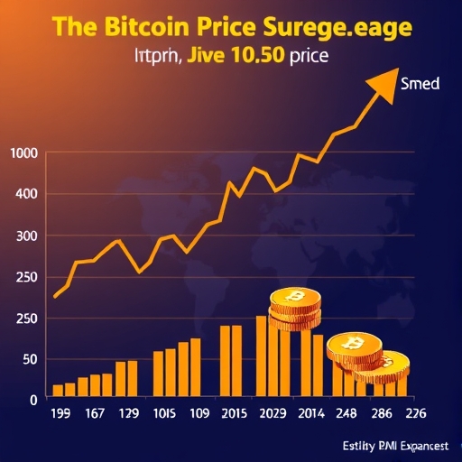 比特幣價格飆升圖表