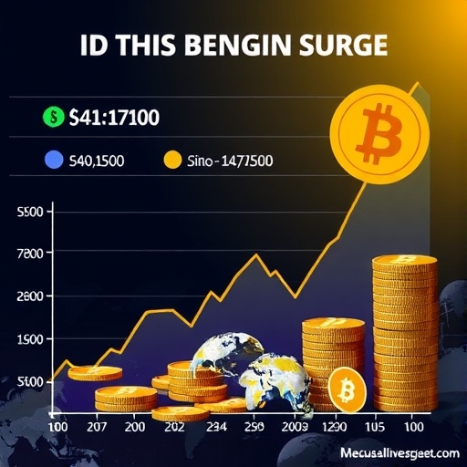 比特幣價格飆升圖表
