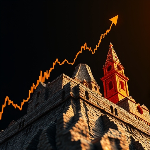 比特幣價格上漲形成的頭肩底技術圖形