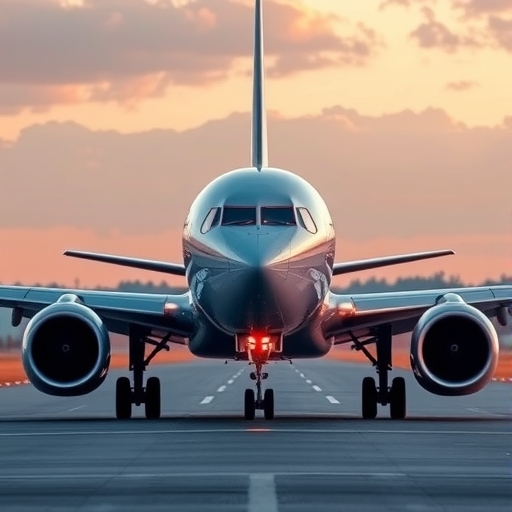 一架波音737 Max客機在跑道上