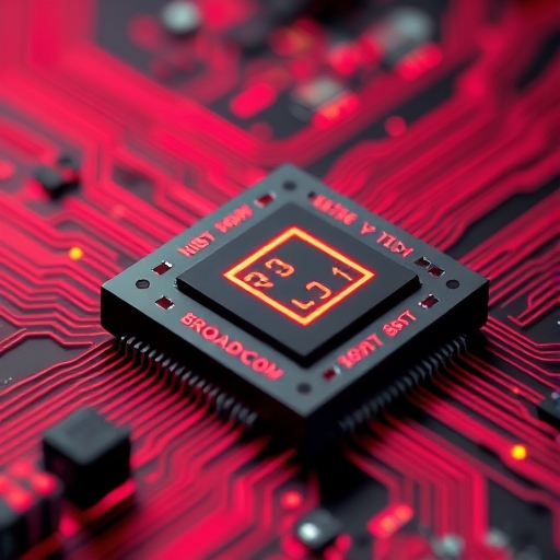 博通的人工智慧晶片正在運作中