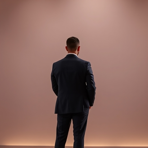 一位執行長靜靜站立