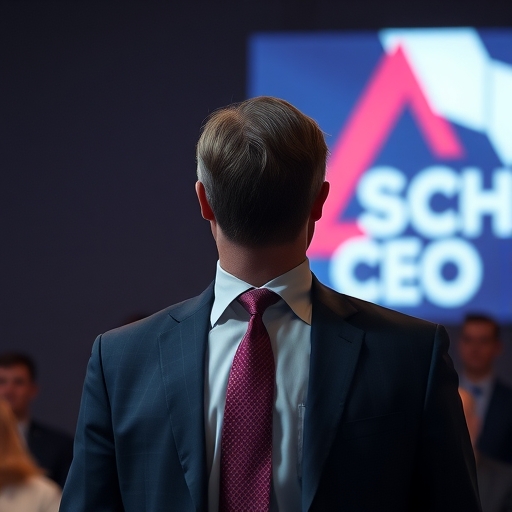 一位執行長靜靜站立