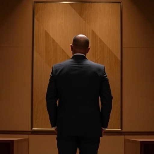 一位執行長靜靜站立