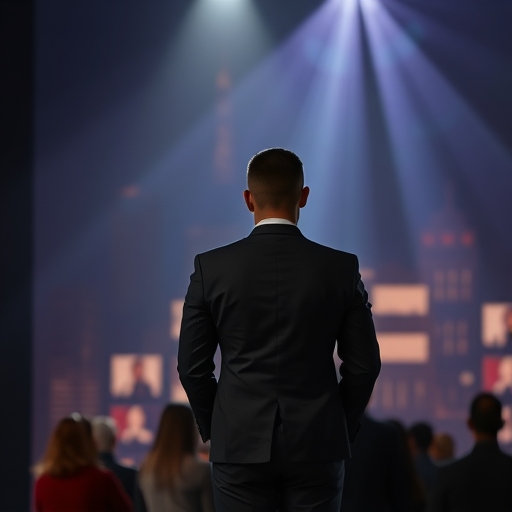 一位執行長靜靜站立