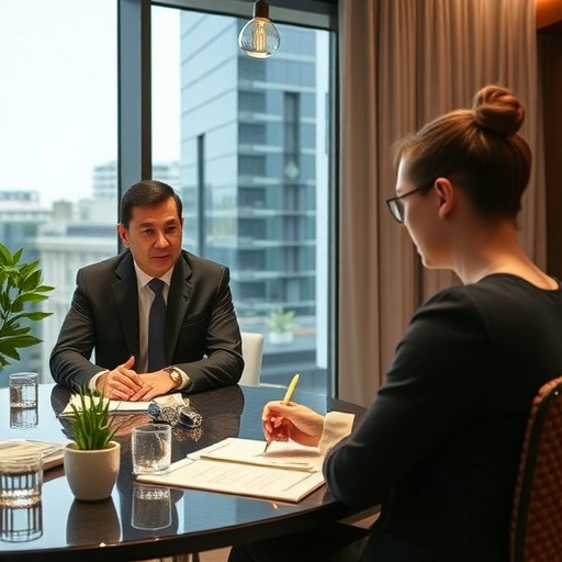 趙長鵬在商業環境中討論投資策略