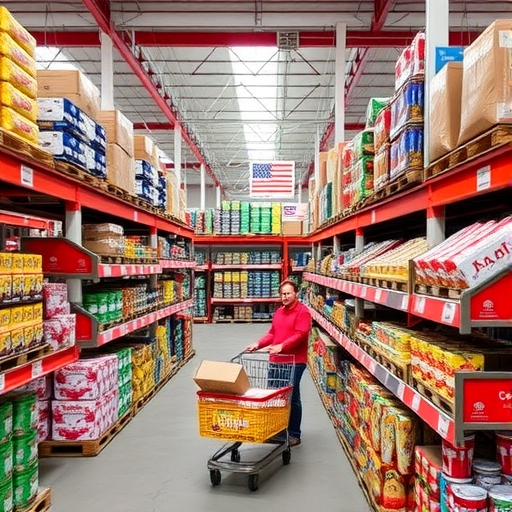 好市多大包裝商品陳列區