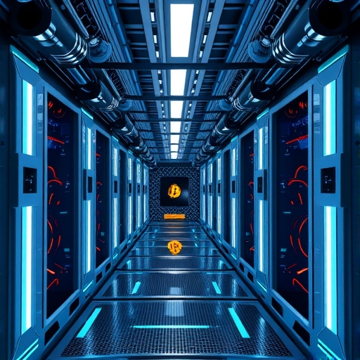 一個未來感十足的比特幣挖礦設施