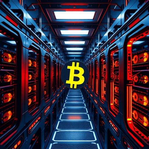 一個未來感十足的比特幣挖礦設施